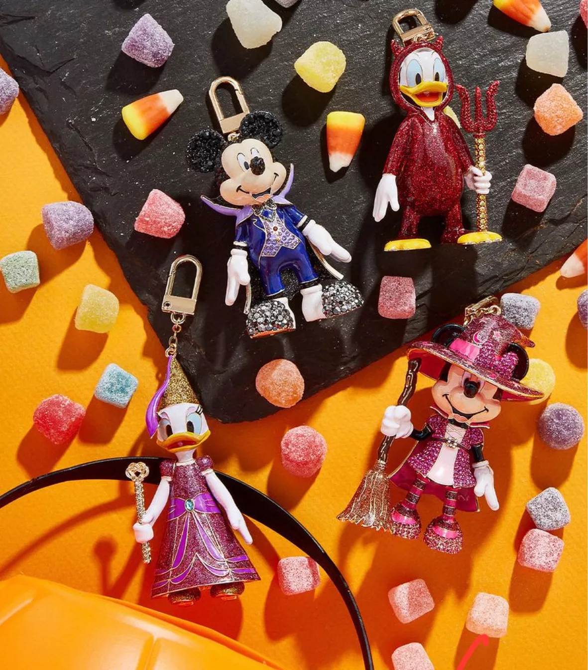 Baublebar Minnie Mouse Candy Corn Keychain