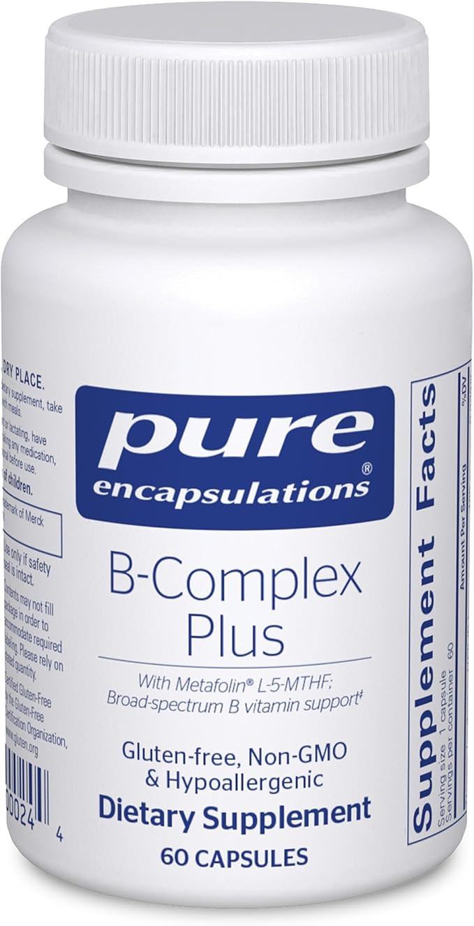 Pure Encapsulations B-Complex Plus - B Vitamins Supplement to Support Neurological Health, Cardio... | Amazon (US)
