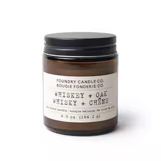 Foundry Candle Co. 6.5 oz Soy Blend Scented Jar Candle in Whiskey/Oak | Michaels® | Michaels Stores