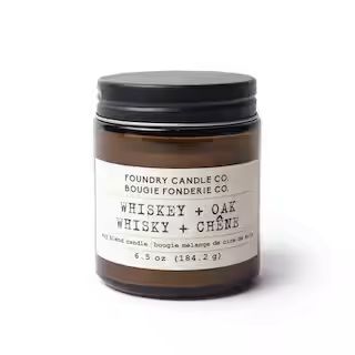 Foundry Candle Co. 6.5 oz Soy Blend Scented Jar Candle in Whiskey/Oak | Michaels® | Michaels Stores
