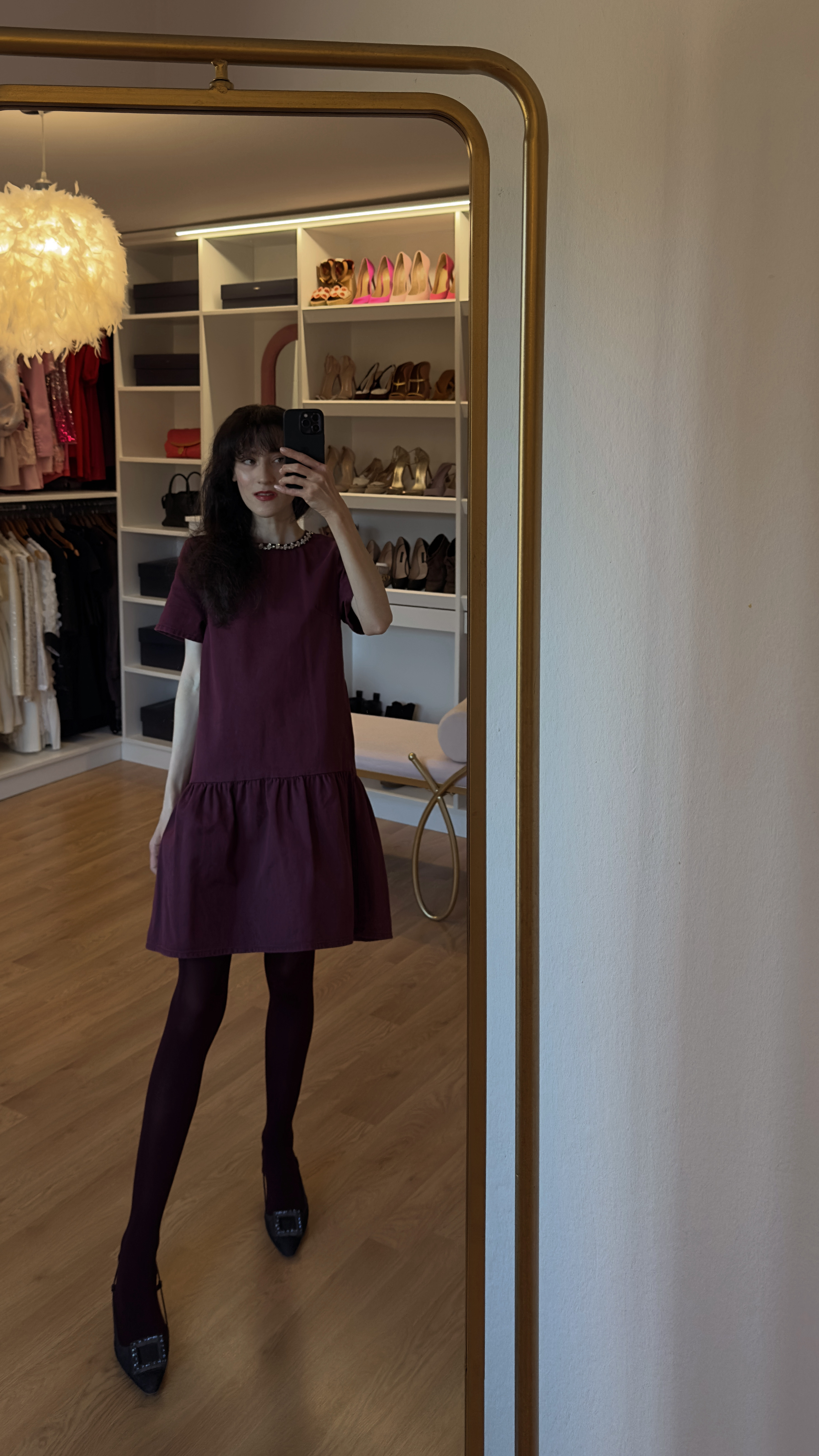 Christmas cocktail dress, burgundy mini dress, holiday party dress, festive tights outfit, wine red dress, Christmas party look, embellished neckline dress, drop waist dress, burgundy tights winter, kitten heels outfit, holiday cocktail attire, Christmas dinner dress, festive winter dress, elegant party outfit, holiday dress ideas, winter celebration style, Christmas event outfit, sophisticated festive look, jewel tone holiday dress, monochromatic burgundy outfit 

 #LTKHoliday #LTKootd #LTKPetite