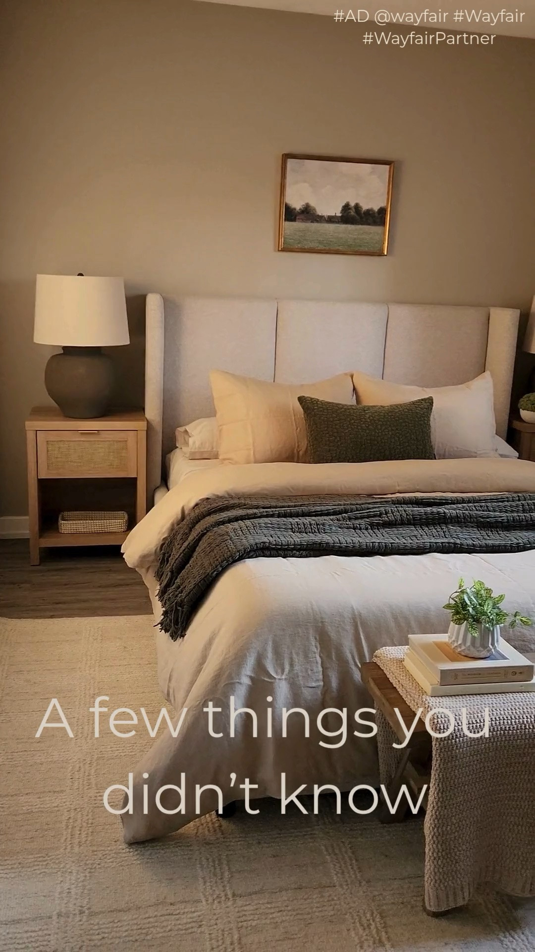 A few things you didn’t know you needed… until now. 🤎
A beautiful bench that’s actually practical, nightstands with built-in outlets and USB ports (I am loving this feature!!!), and designer-look linen curtains without the designer price tag (their price and their quality are really so good!).
I linked everything from this cozy bedroom on my LTK Shop! Follow my LTK Shop so you don’t miss my latest home finds, deals & pieces I’m loving!

#AD @wayfair #Wayfair #WayfairPartner #LTKHome #WayfairFinds #CozyBedroom #BedroomIdeas #HomeDecorFinds #curtains #drapes #usbportnightstand

#LTKfall #LTKhome #LTKfamily