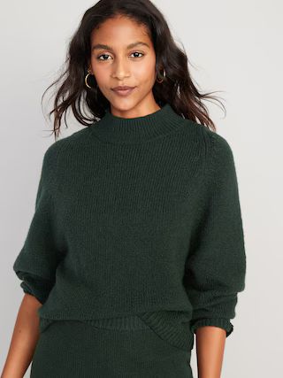 Cozy Mock-Neck Sweater for Women | Old Navy (US)