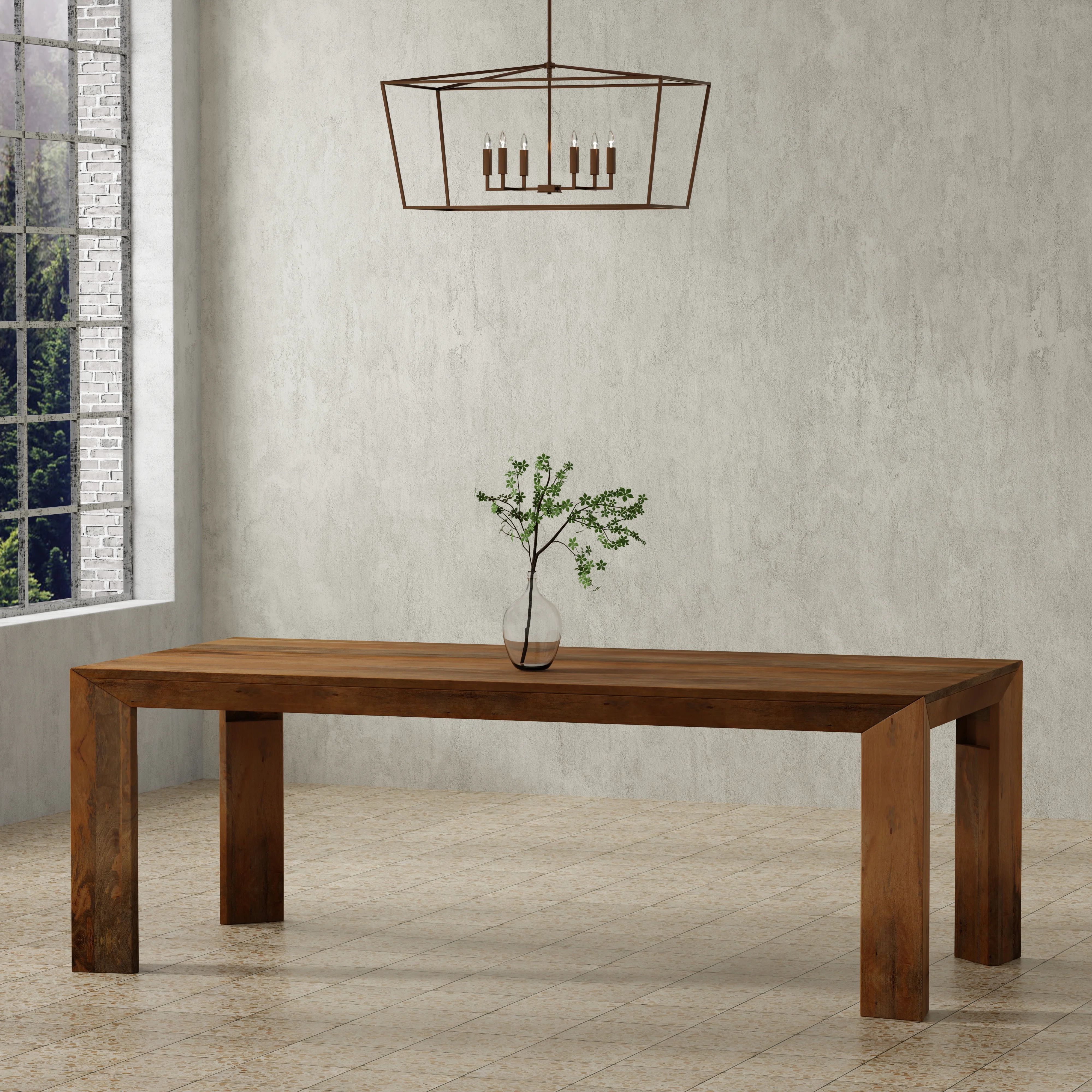 Wade Logan® Yaholo Solid Wood 86" Rectangular Dining Table & Reviews | Wayfair | Wayfair North America