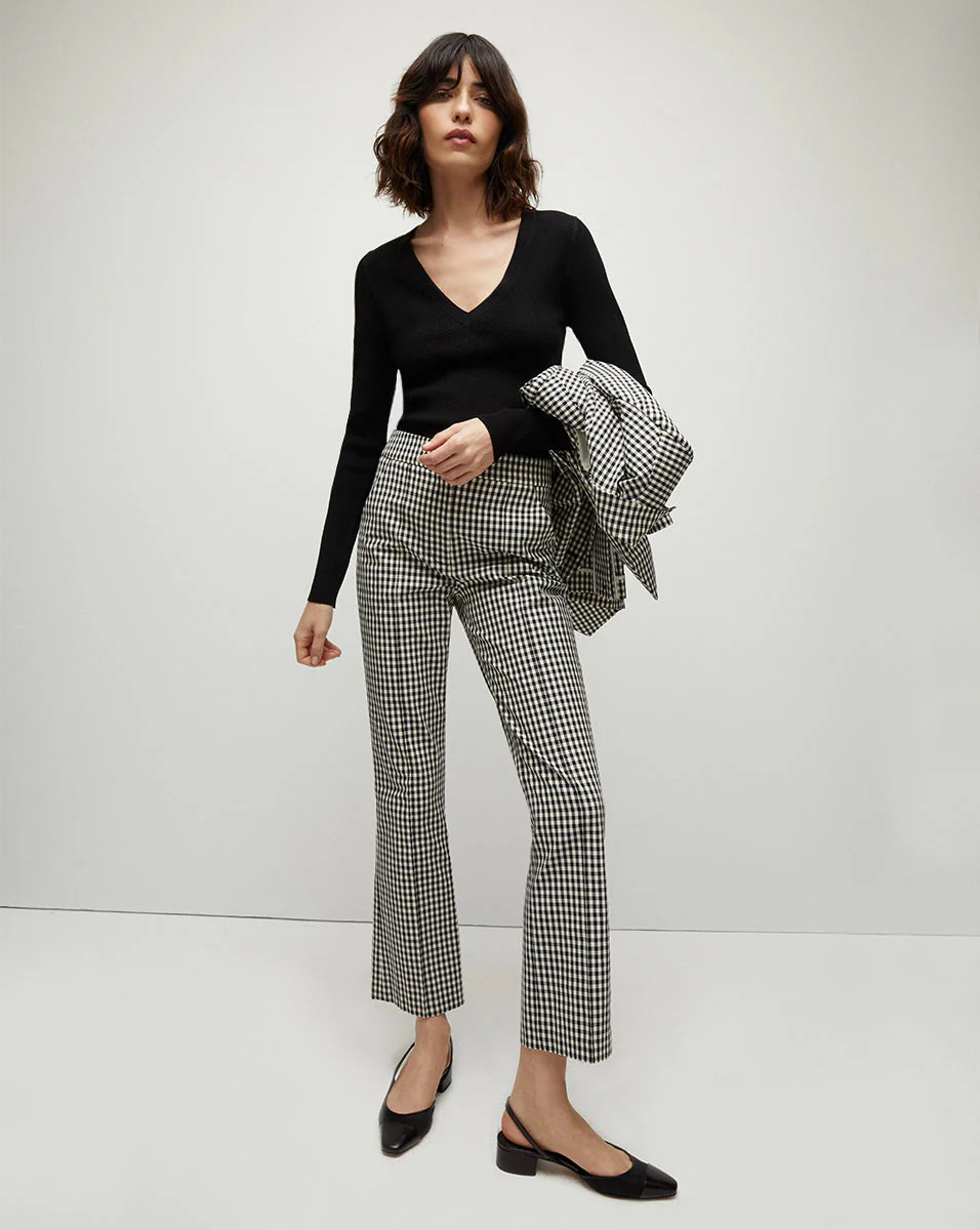 Tani Gingham Pant | Veronica Beard