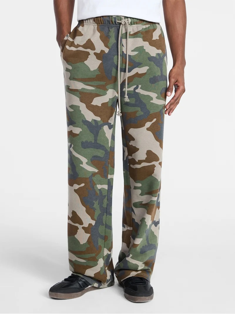 No Boundaries Soft Fleece Vintage Straight Sweatpants, Men's XS-5XL | Walmart (US)
