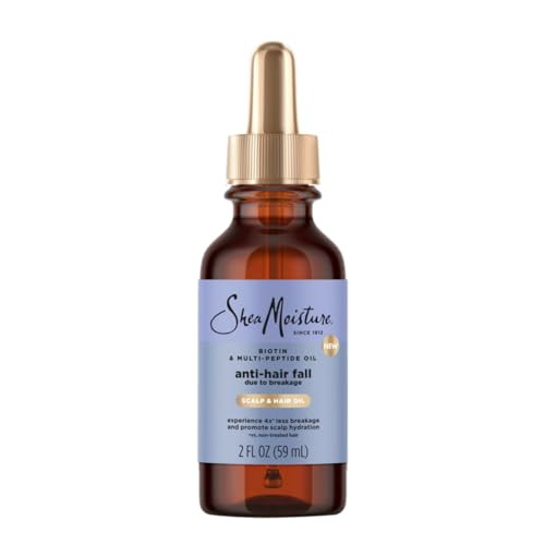 SheaMoisture Scalp & Hair Oil Anti-Hair Fall for Healthy Looking Hair and Moisturized Scalp, with Biotin & Multi-Peptide ScalpBoost Technology, 2 oz | Amazon (US)