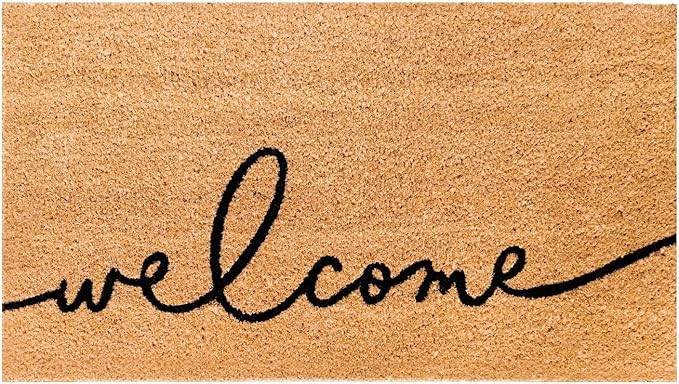 THEODORE MAGNUS Door Mat – Coir Doormat for Outdoor Entrance, Durable Welcome Mat with Non-Slip... | Amazon (US)