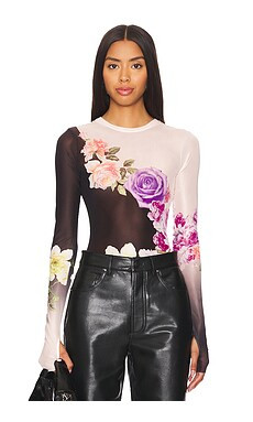 AFRM Kaylee Tee in Colorblock Floral from Revolve.com | Revolve Clothing (Global)