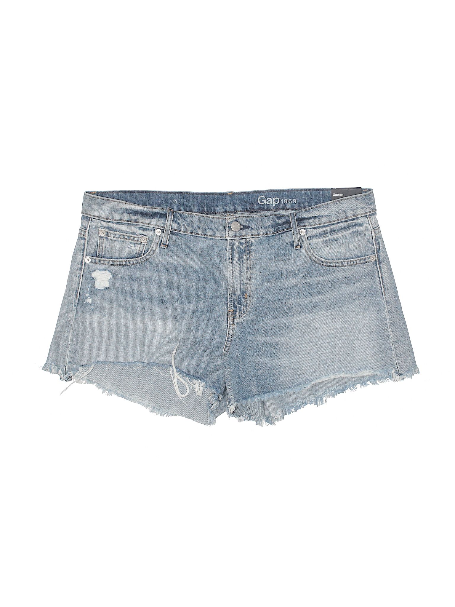 Gap Denim Shorts Size 14: Blue Women's Bottoms - 34074716 | thredUP