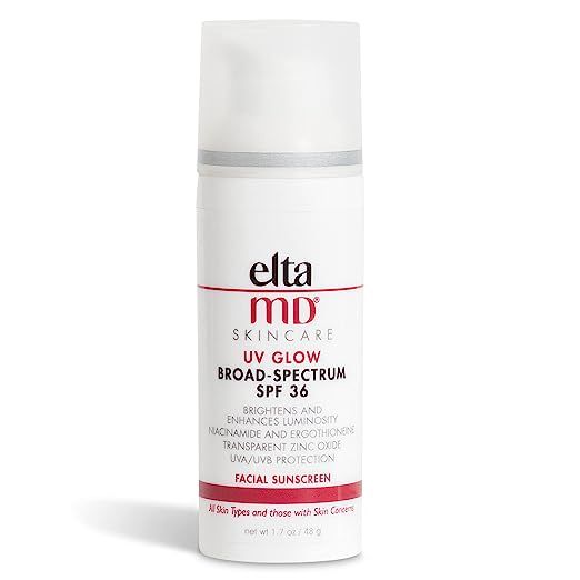 EltaMD UV Glow Moisturizer with SPF Face Sunscreen Broad-Spectrum SPF 36, Non-Greasy, Mineral Fac... | Amazon (US)
