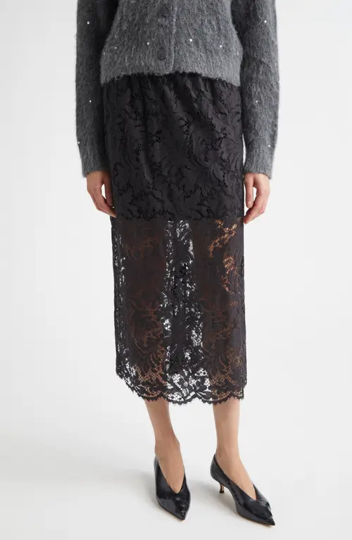 A.L.C. Lydia Lace Skirt in Black at Nordstrom, Size Small | Nordstrom
