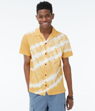 Tie-Dye Button-Down Resort Shirt | Aeropostale
