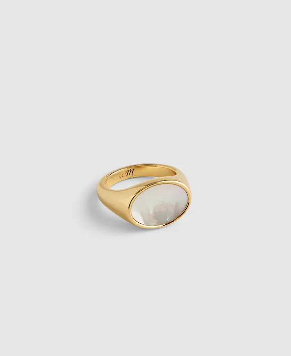 Mother-of-Pearl Signet Ring | Madewell