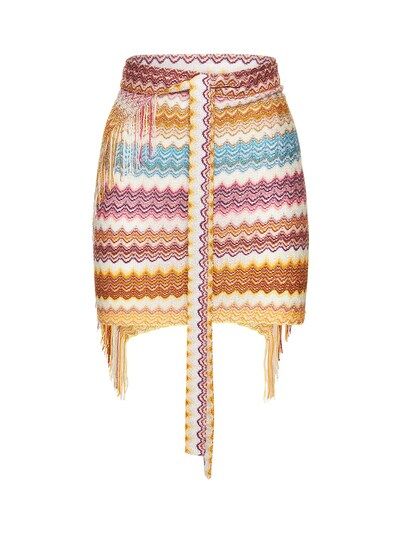 Missoni - Fringed knit sarong - Multicolor | Luisaviaroma | Luisaviaroma