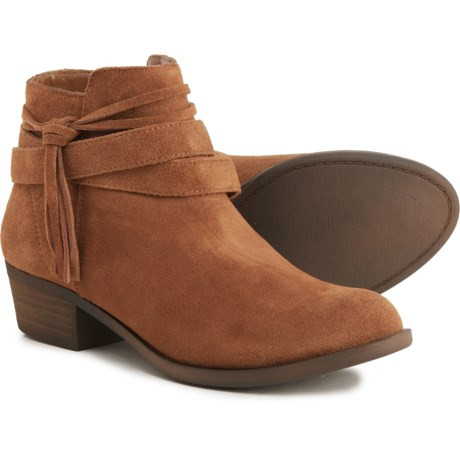 Kensie Glence Wrap Tassel Ankle Boots - Suede (For Women) | Sierra