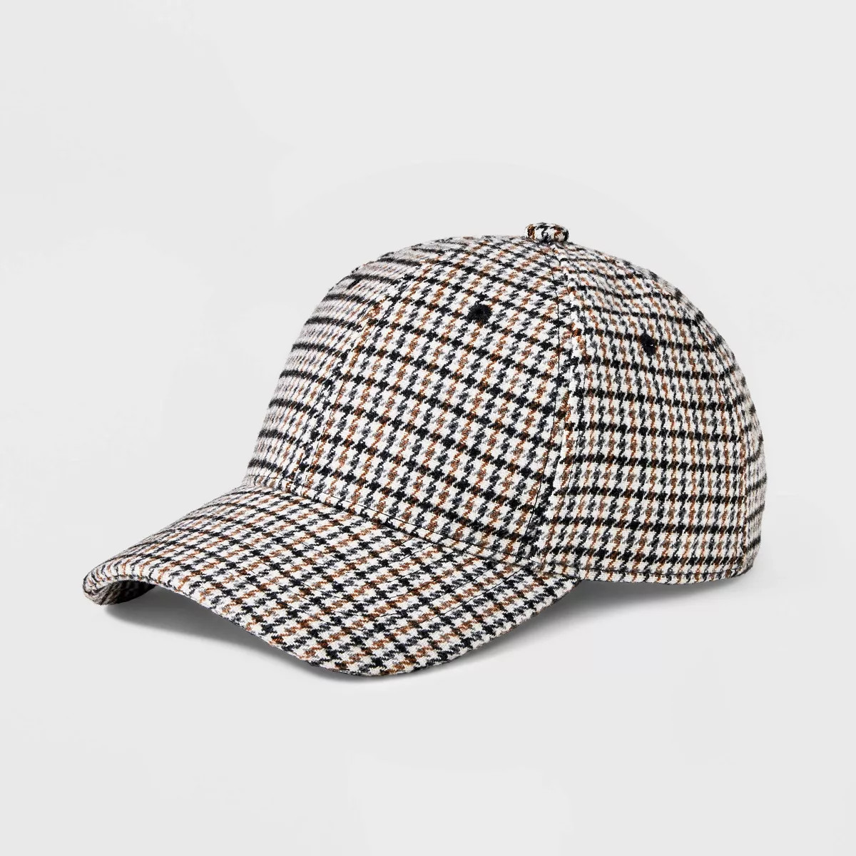 Men's Houndstooth Baseball Hat - Goodfellow & Co™ Brown | Target