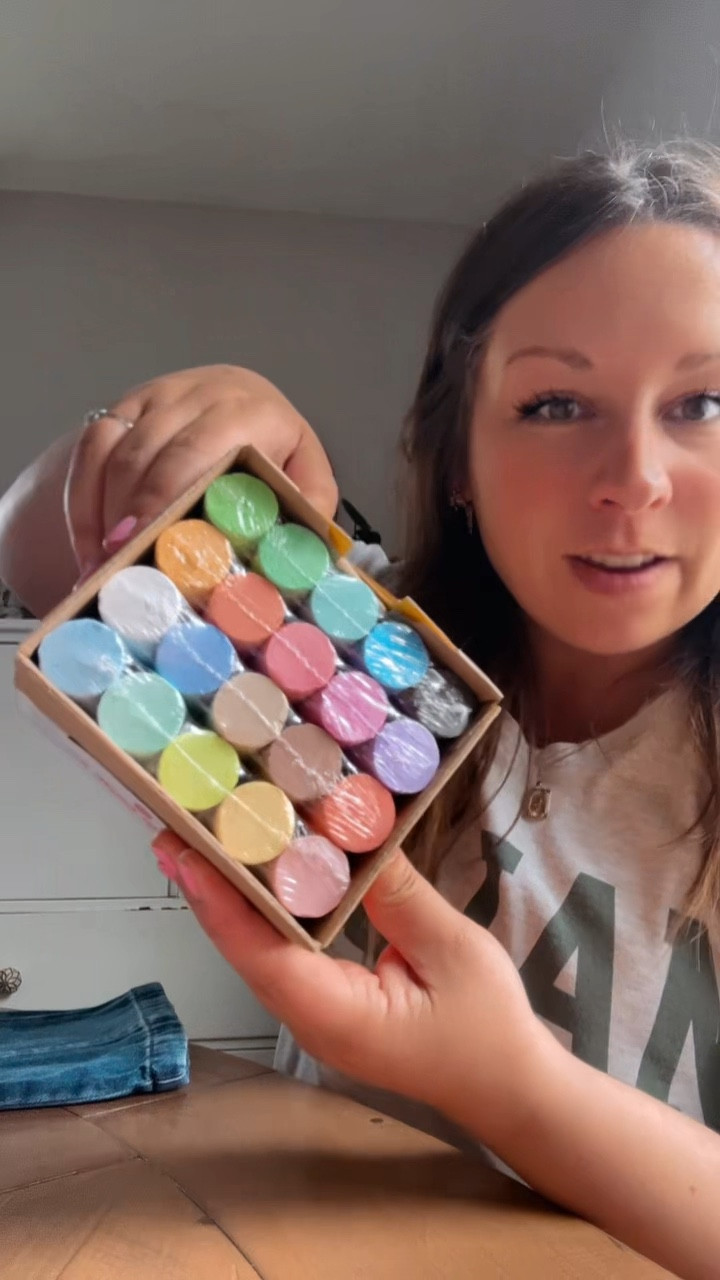 The BEST Sidewalk Chalk! 🌈✨
We stock up on this Target 20-count chalk set every single year! The color payoff is amazing compared to others we’ve tried, and it’s the perfect easy outdoor activity for spring and summer days. Great for toddlers and big kids alike!
Tap the image to shop our favorite outdoor essentials! ☀️🎨
#targetfinds #targetstyle #toddleractivities #summeressentials #outdoorplay #sidewalkchalk #momlife #springactivities