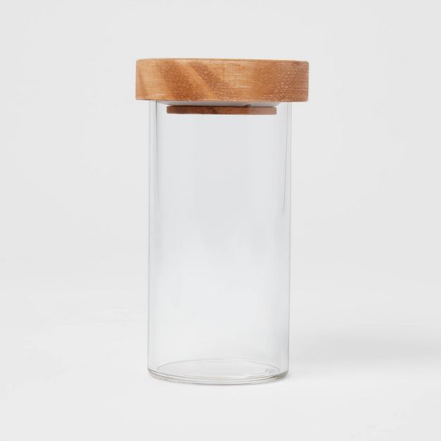4oz Glass Round Spice Jar with Wood Lid - Threshold™ | Target