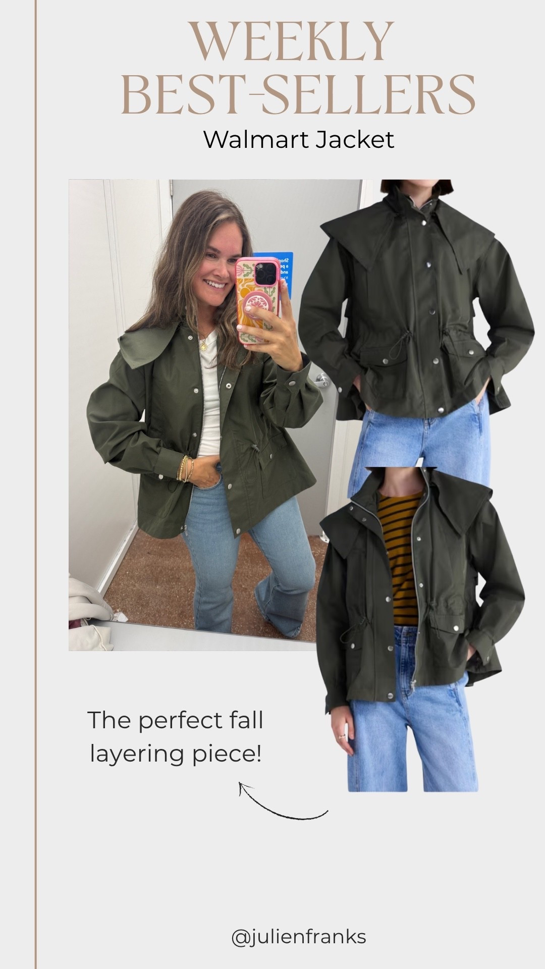 I will definitely be wearing this jacket all the time. This is the perfect fall layering piece!

#LTKootd #LTKdayinmylife #LTKSeasonal