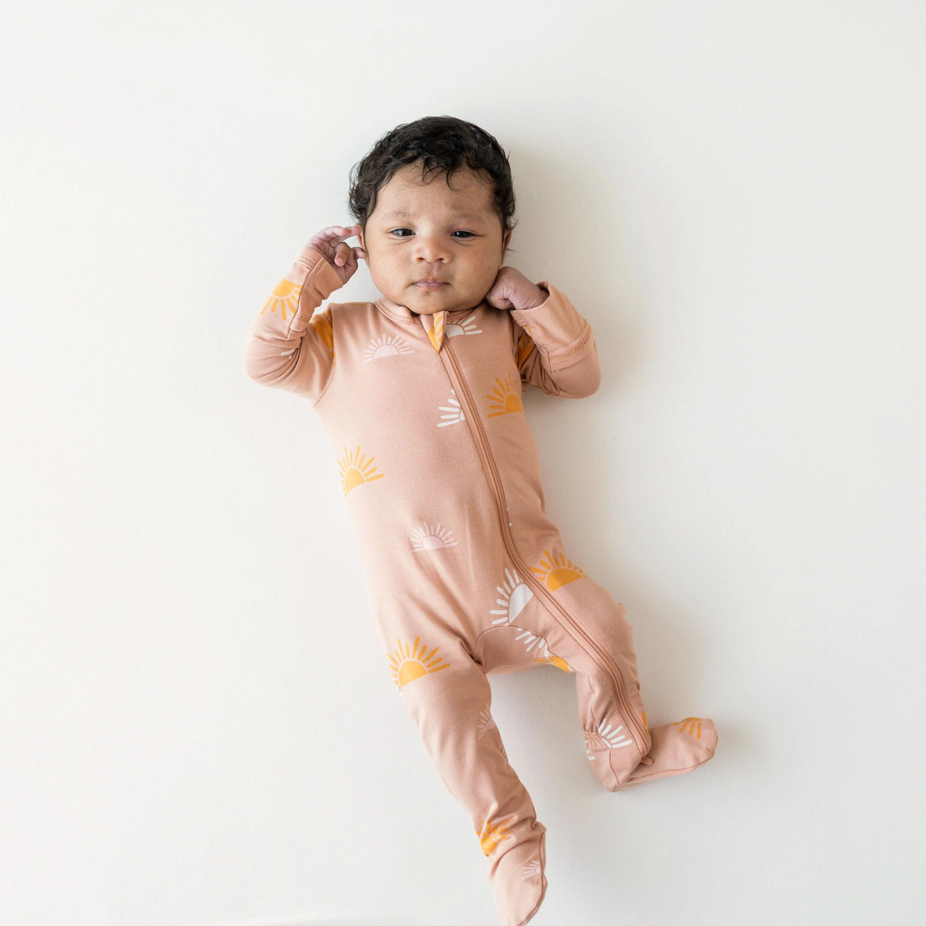 Zippered Footie in Boho Sun | Kyte BABY