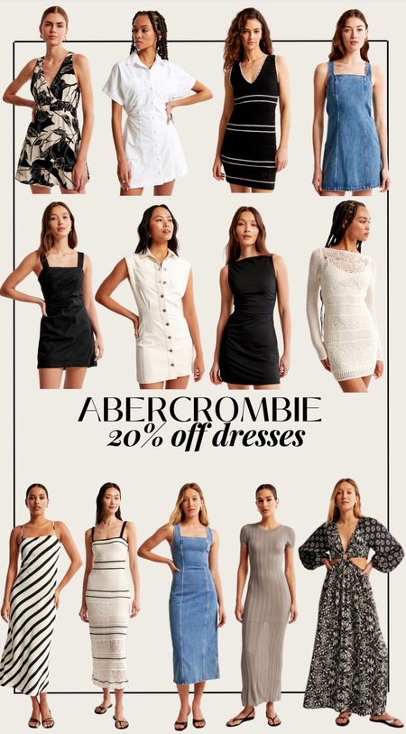 Abercrombie dresses 20% + extra 15% off with code AFJEN 

#LTKstyletip #LTKsalealert #LTKSeasonal