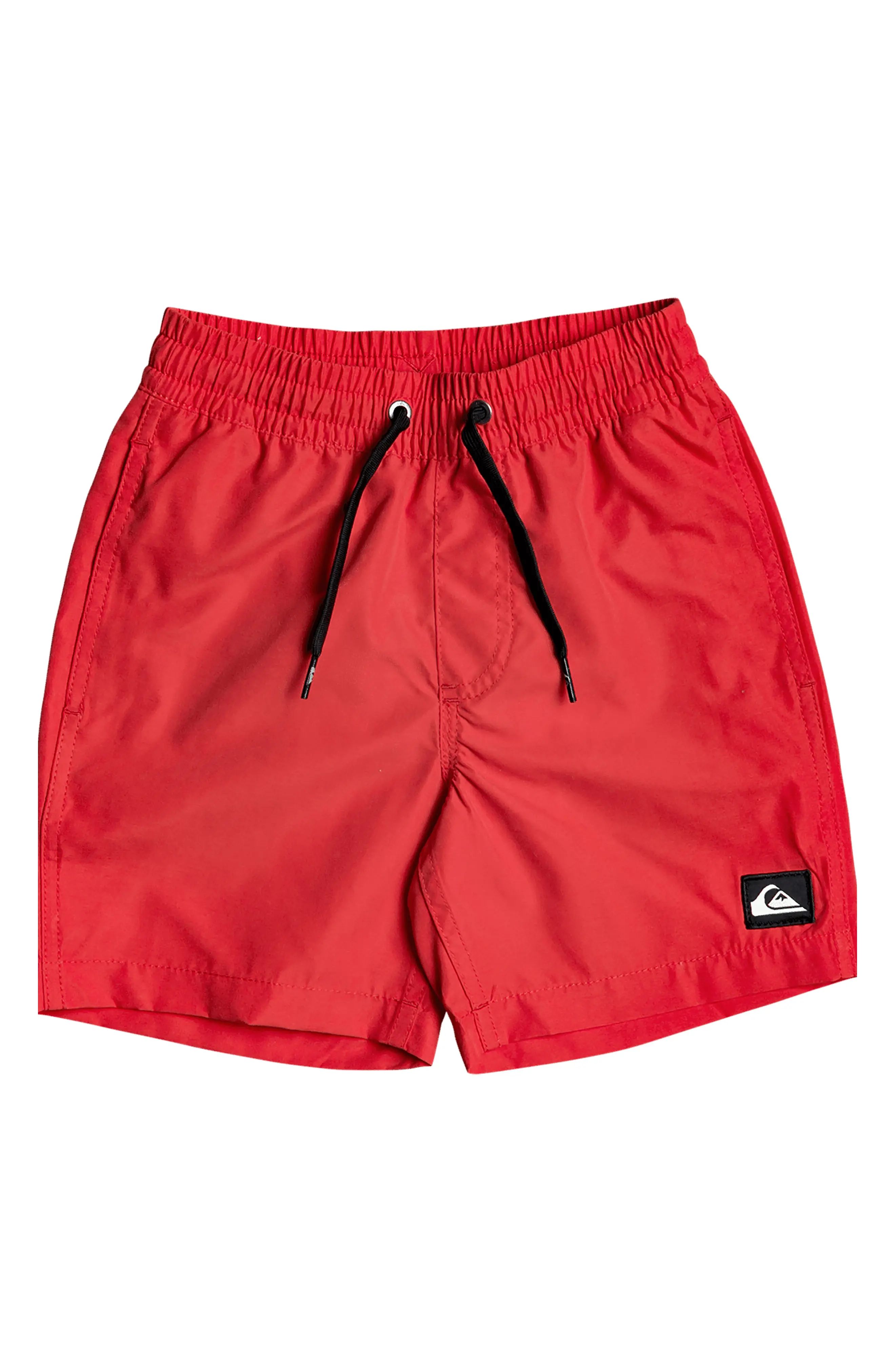 Boy's Quiksilver Everyday Volley Shorts, Size 4 - Red | Nordstrom