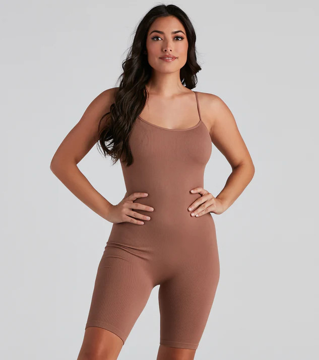 Tight Race Seamless Biker Romper | Windsor Stores