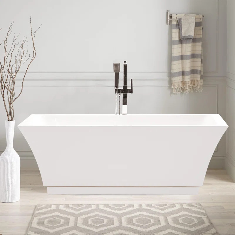 VA6817-L 67'' x 31'' Freestanding Soaking Acrylic Bathtub | Wayfair North America