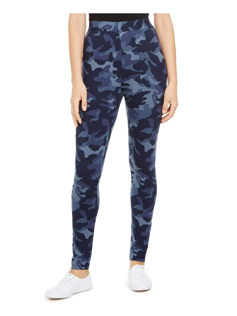 Style & Co Plus Size Basic Printed Leggings Camo Blue 2X | Walmart (US)