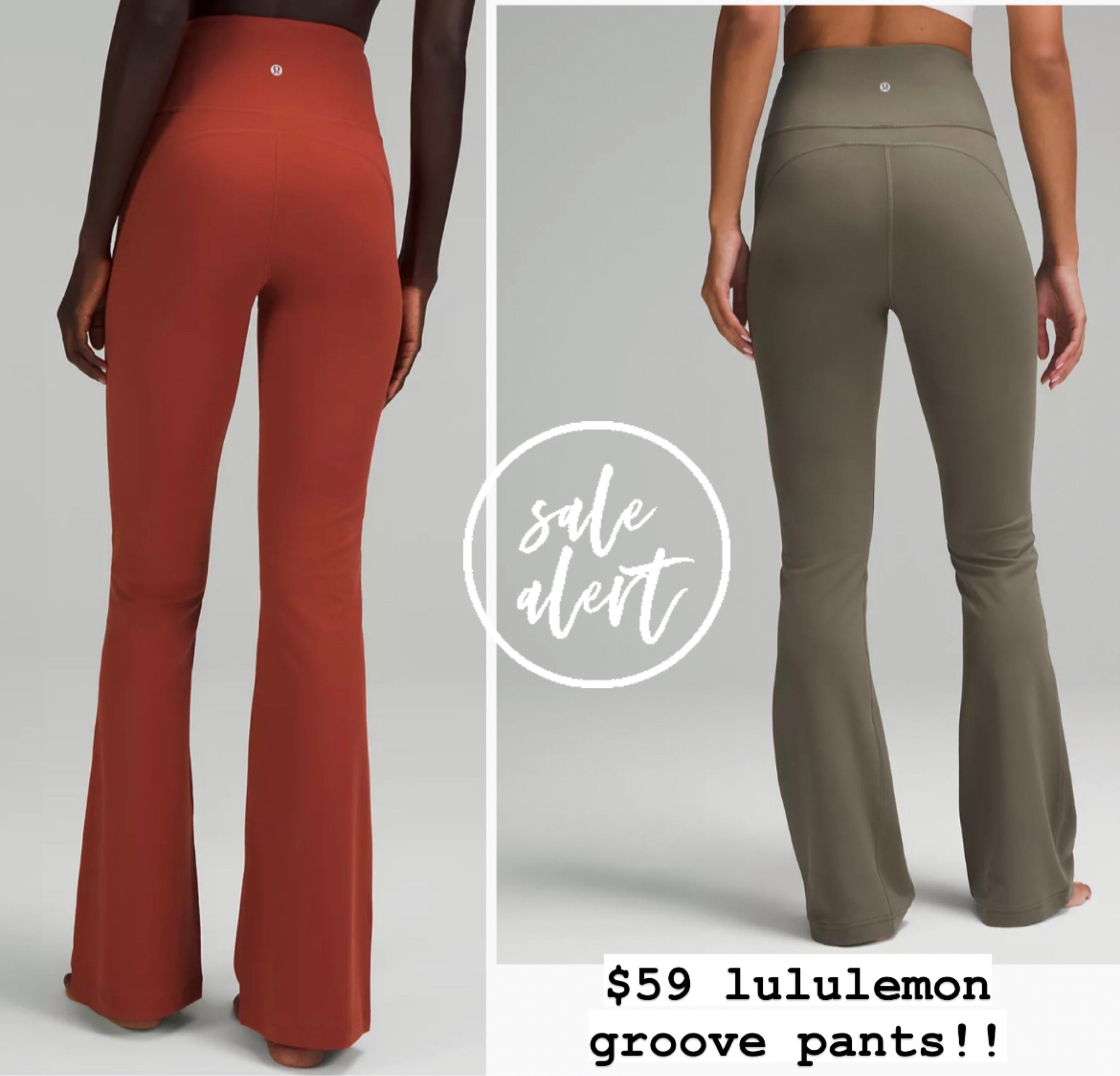 Lululemon Groove Super-High-Rise Flared Pant Nulu
Regular are on major sale!! Certain colors are marked down to $59!

Casual 
Yoga pants
Flare leggings 
Loungewear 

#LTKsalealert #LTKfitness #LTKfindsunder100