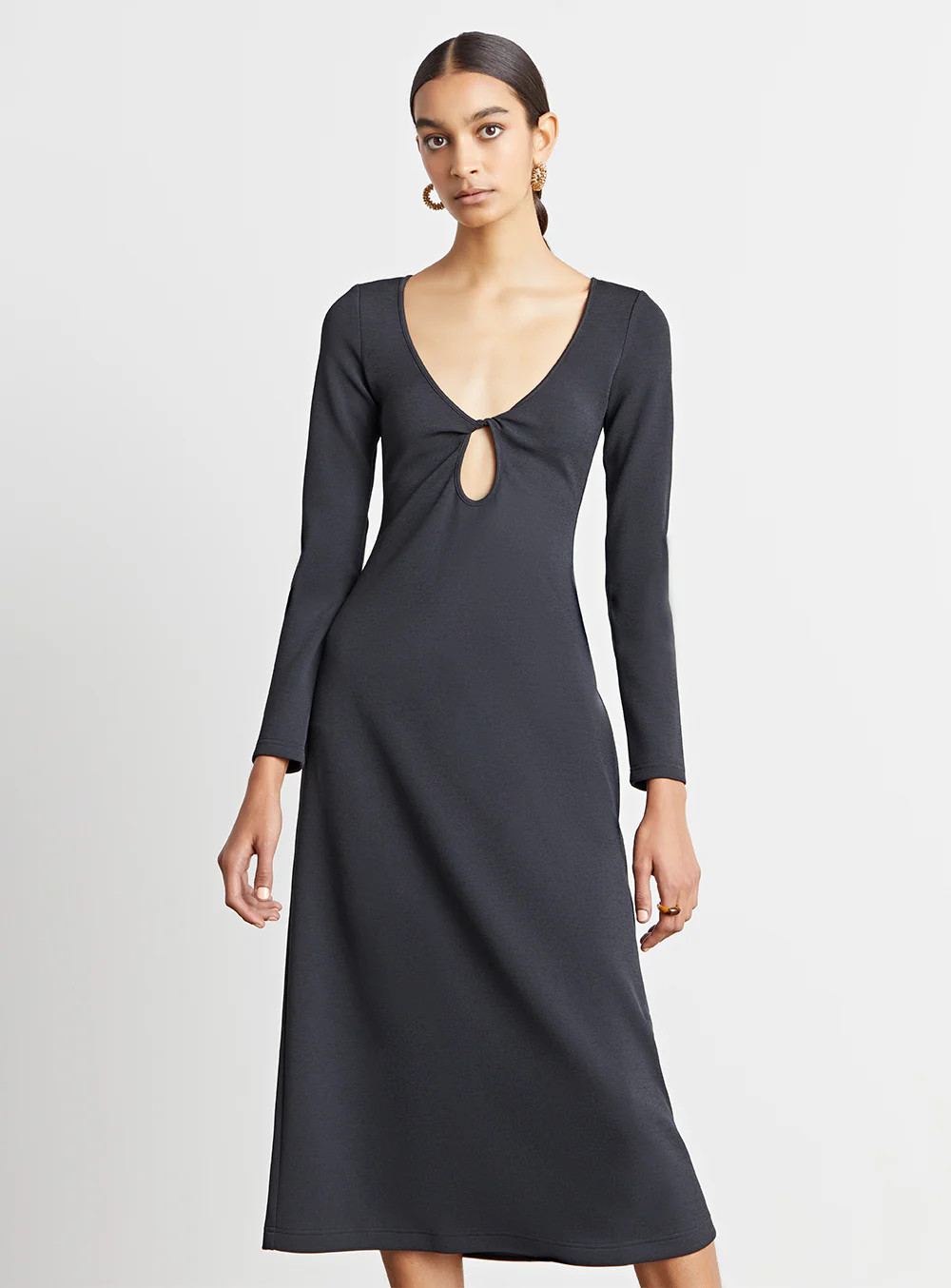 Fox Keyhole Midi Dress | Who What Wear Collection