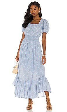 LoveShackFancy X REVOLVE Begonia Dress in Blue Baby Pomme from Revolve.com | Revolve Clothing (Global)