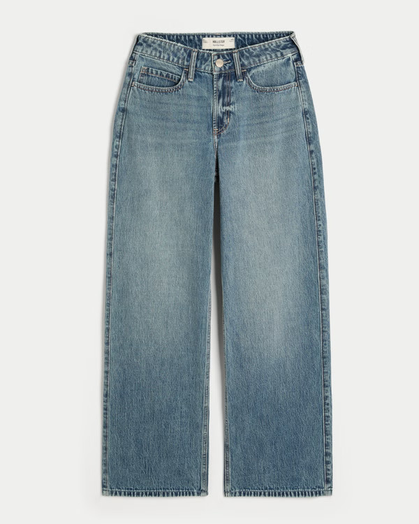 High-Rise Baggy Jeans | Hollister (UK)