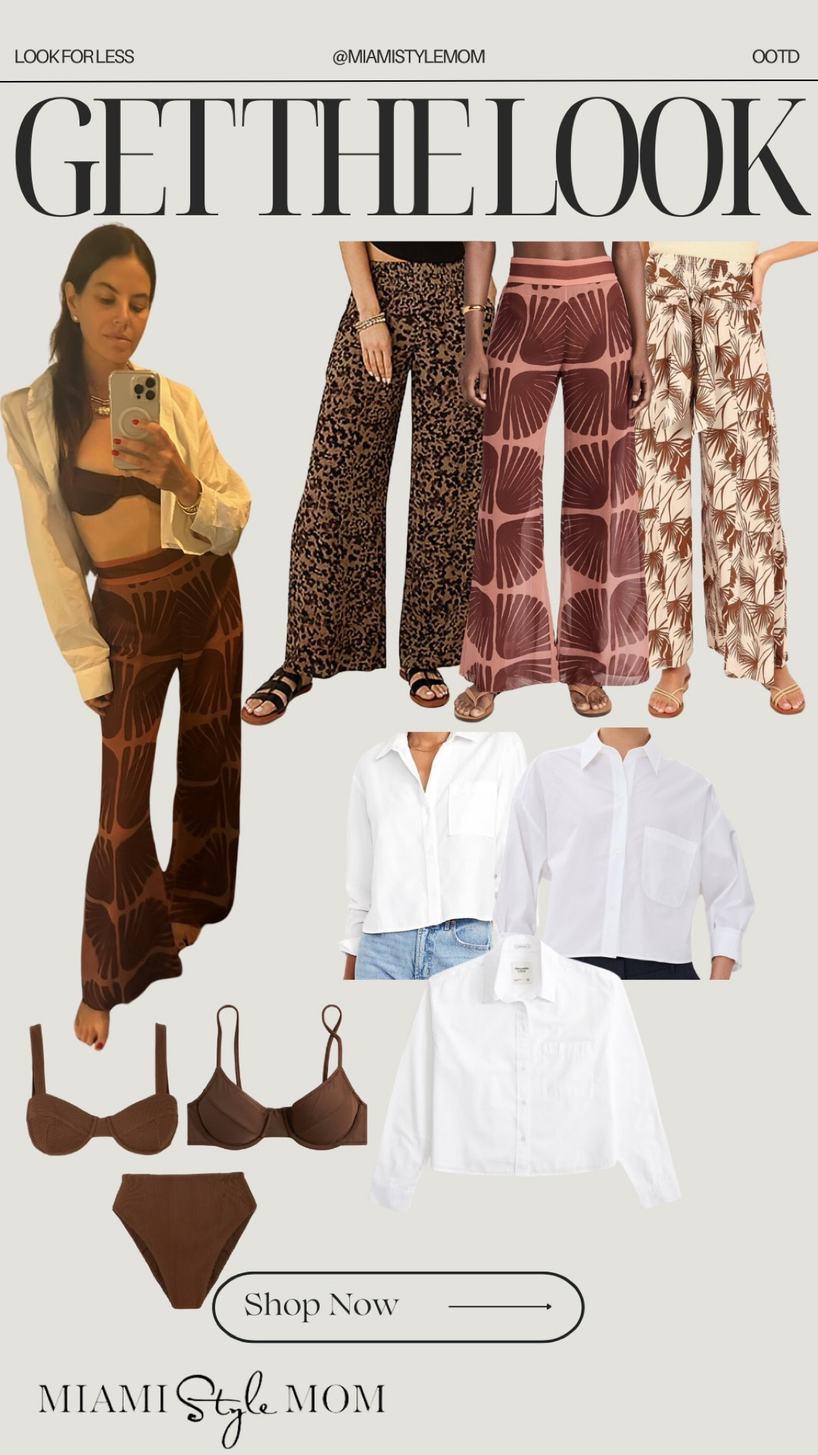 Get the look!🤍

Pool day outfit. Beach day outfit. White button down. Brown bikini. Beach pants. Flowy pants. Summer outfit inspo.

#LTKSeasonal #LTKSwim #LTKStyleTip