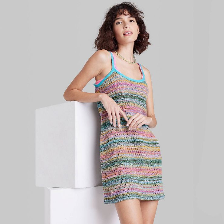 Women's Sleeveless Strappy Sweater Slip Dress - Wild Fable™ | Target
