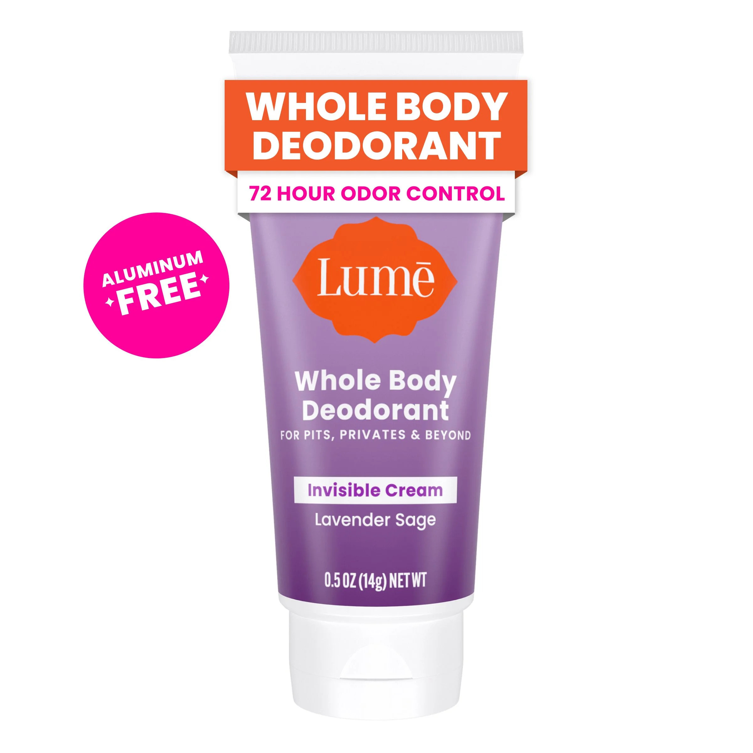 Lume Whole Body Women’s Deodorant - Trial Size Invisible Cream -Aluminum Free - Lavender Sage -... | Walmart (US)
