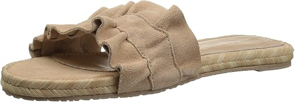 KAANAS Women's Pasadena Ruffle Slide Flat Sandal | Amazon (US)