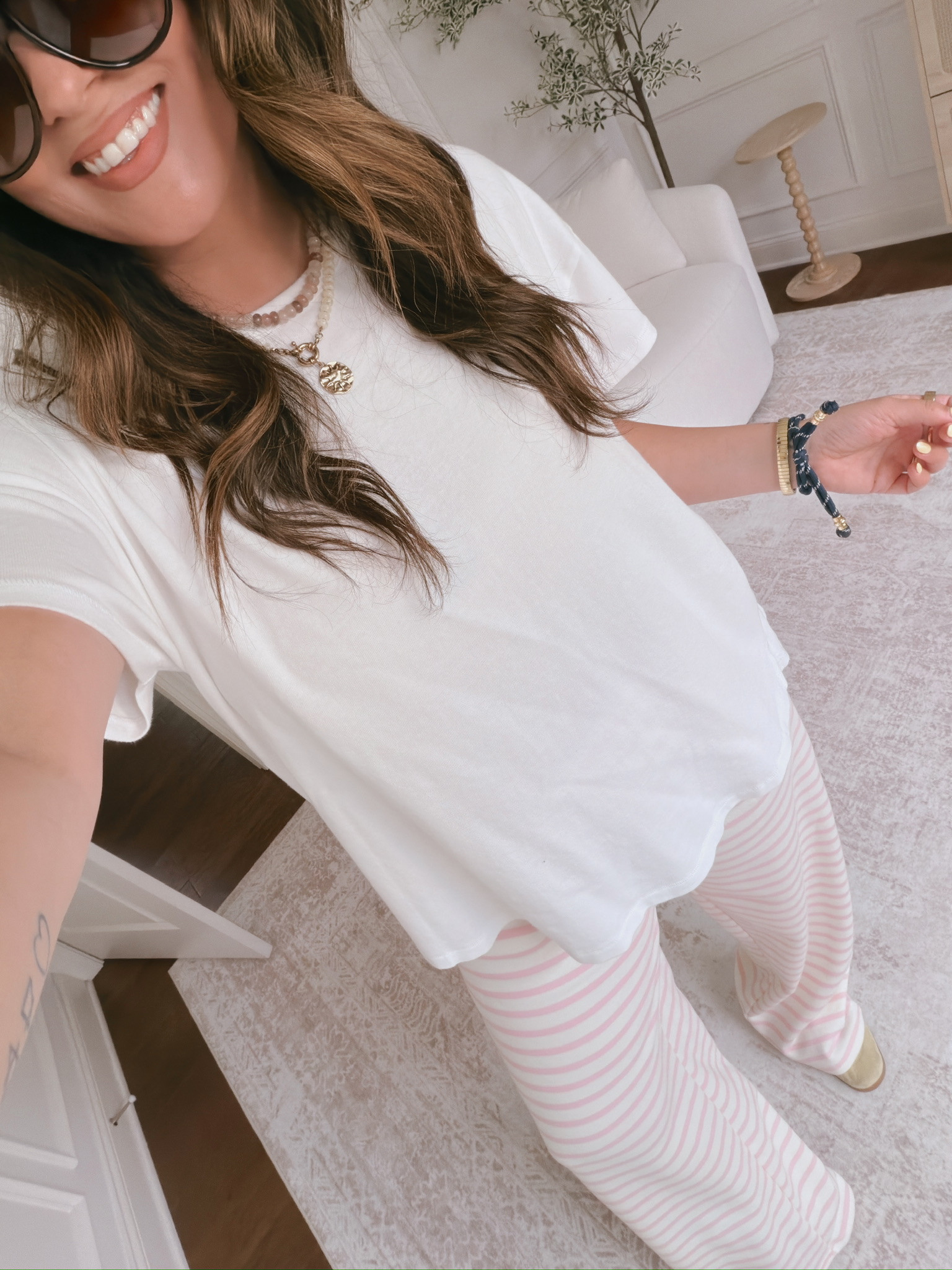 wearing a large in the top, XL in the bottoms

#LTKSeasonal #LTKMidsize