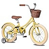 Girls Bike with Basket, Kids Bike for 3-13 Years, 14 inch with Training Wheels, 16 inch with Trai... | Amazon (US)