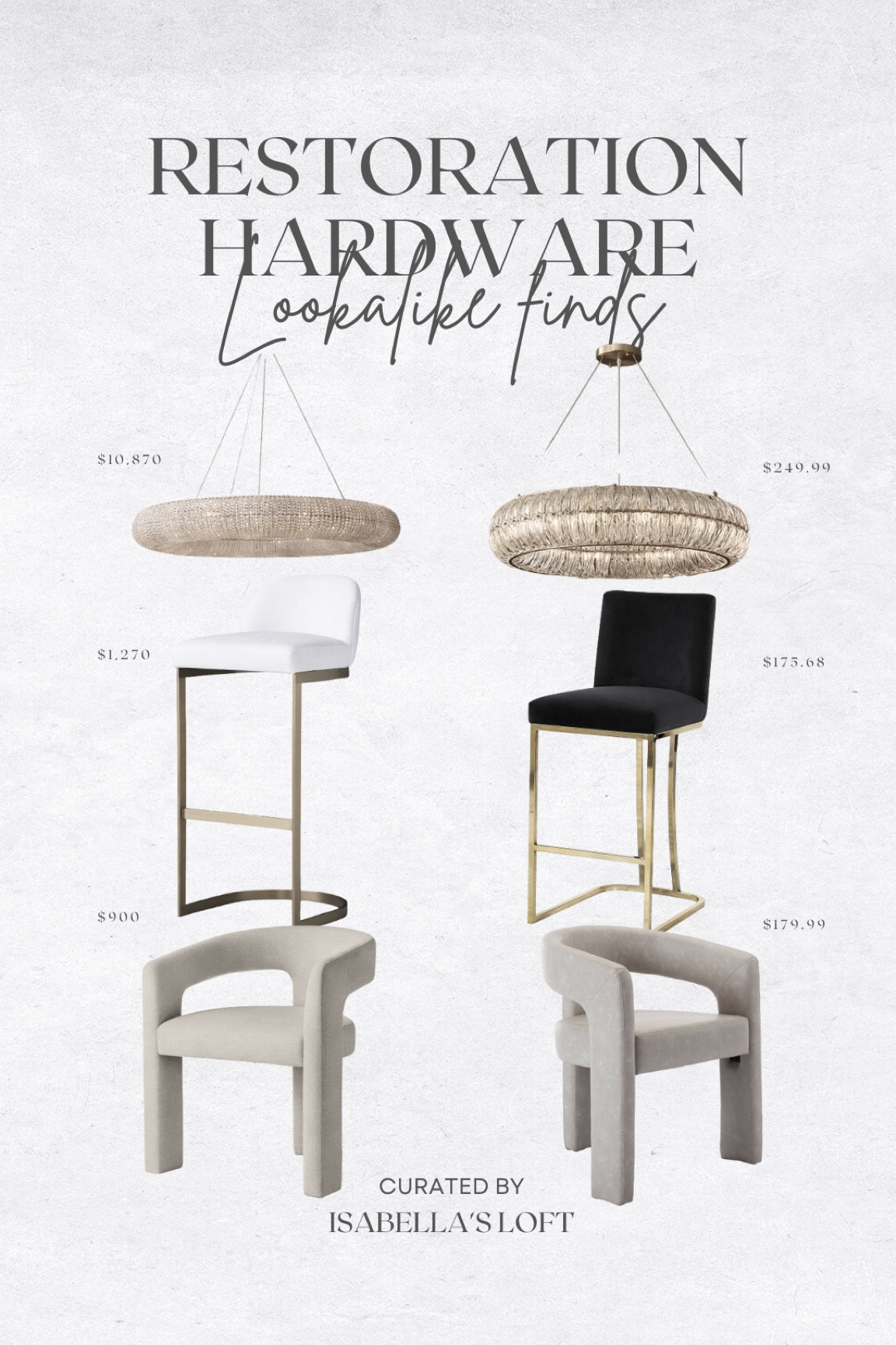 Restoration Hardware Lookalike Finds

Media Console, Living Home Furniture, Bedroom Furniture, stand, cane bed, cane furniture, floor mirror, arched mirror, cabinet, home decor, modern decor, mid century modern, kitchen pendant lighting, unique lighting, Console Table, Restoration Hardware Inspired, ceiling lighting, black light, brass decor, black furniture, modern glam, entryway, living room, kitchen, bar stools, throw pillows, wall decor, accent chair, dining room, home decor, rug, coffee table

#LTKbump #LTKFind #LTKhome