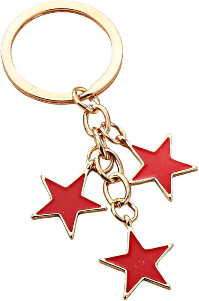 Meefisher Women's Stars Bag Charms Cute Enameled Keychain Keyring for Purse Accessories Kawaii Ae... | Amazon (US)