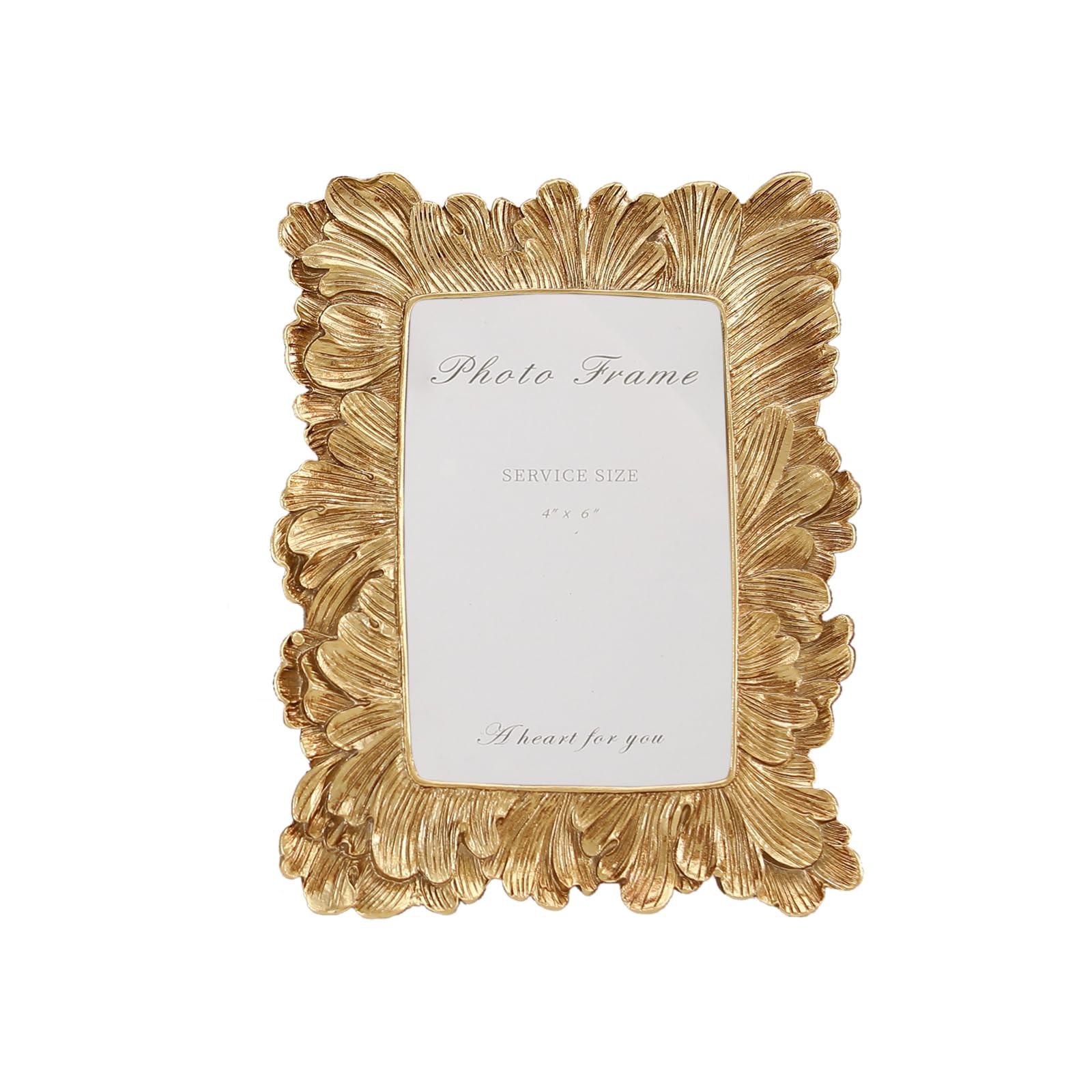 4x6 Picture Frames Gold Vintage Photo Frame for Table Top Display and Wall Hanging Home Decor | Amazon (US)