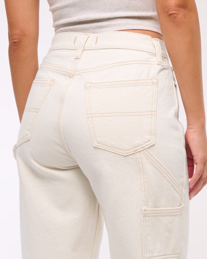 Women's Curve Love Mid Rise Slouchy Jean | Women's Bottoms | Abercrombie.com | Abercrombie & Fitch (US)
