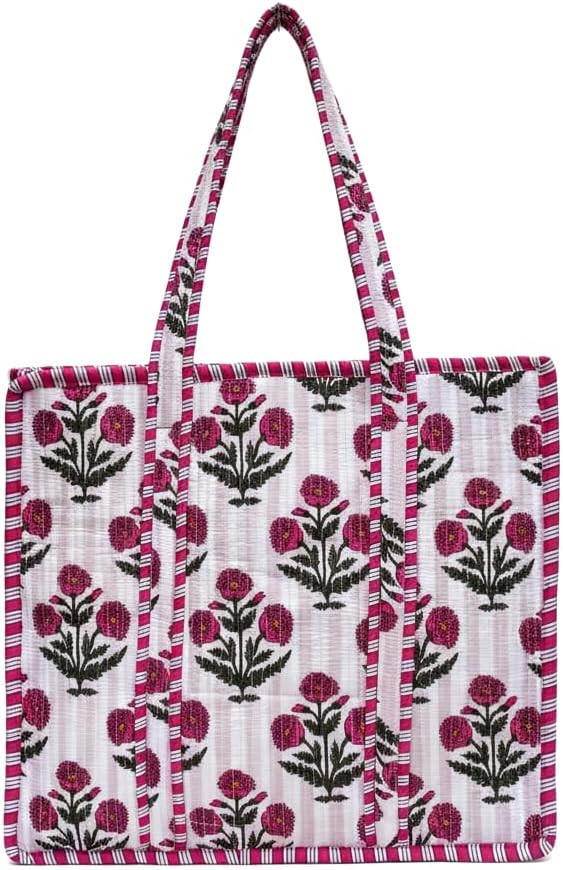 COTSILER Women Tote Bags Lightweight 18x16 Zipper Travel Bag Purse Cotton Shoulder Tote Bags For ... | Amazon (US)