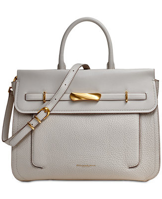 Oceanside Top Handle Leather Satchel | Macy's