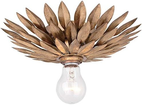Broche 1 Light Antique Gold Ceiling Mount | Amazon (US)