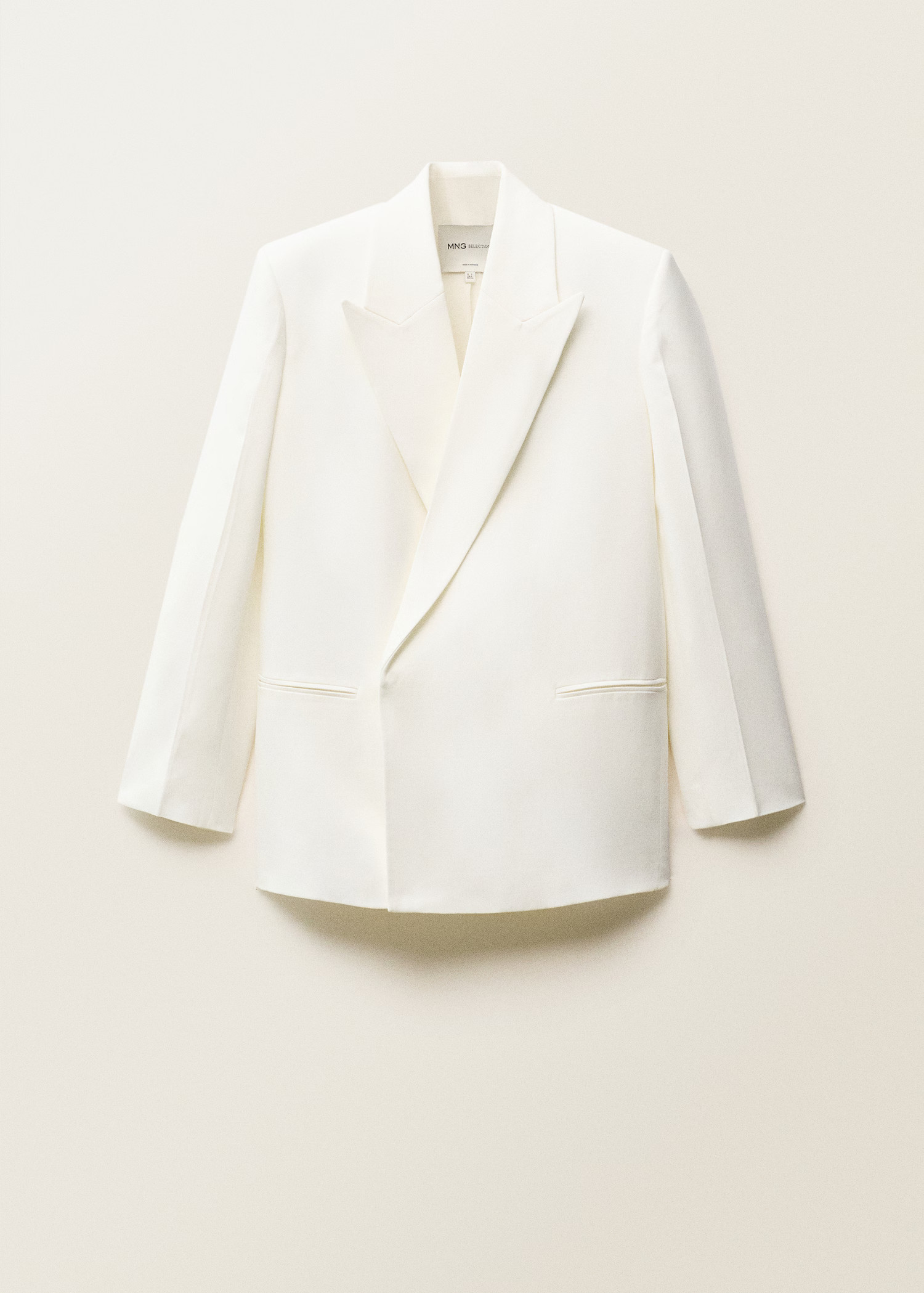 Double-breasted lyocell suit blazer - Women | MANGO United Kingdom | MANGO (UK)