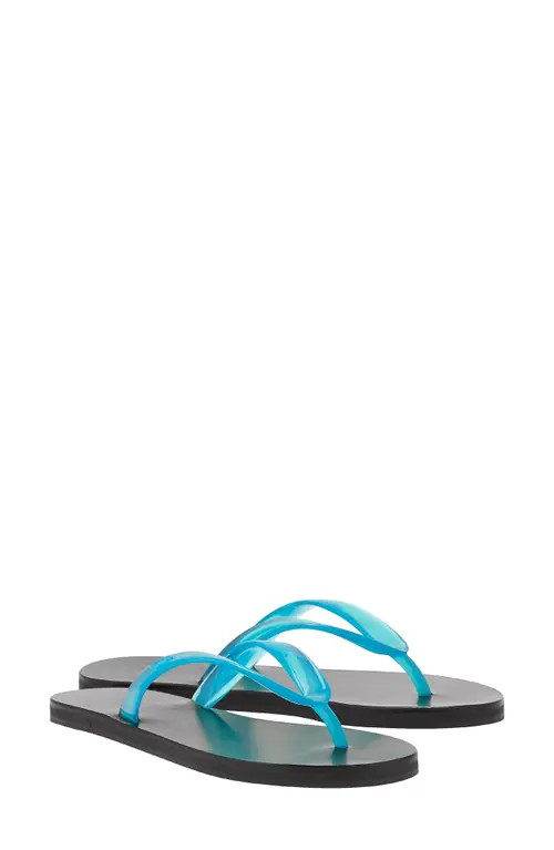 Ancient Greek Sandals Saionara Jelly Flip Flop in Clear Blue at Nordstrom, Size 36 | Nordstrom