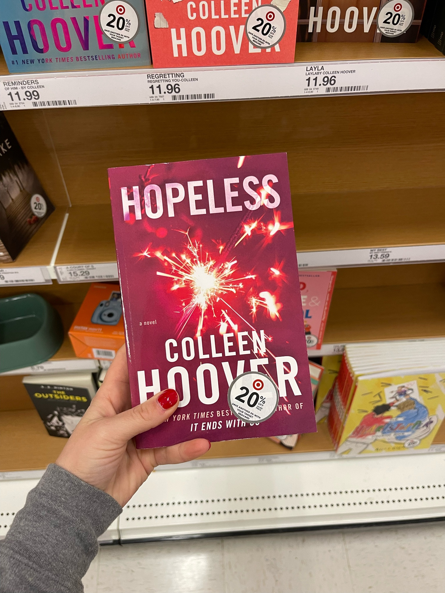“Hopeless” by Colleen Hoover is 20% off at #target #books

#LTKFind #LTKsalealert #LTKhome